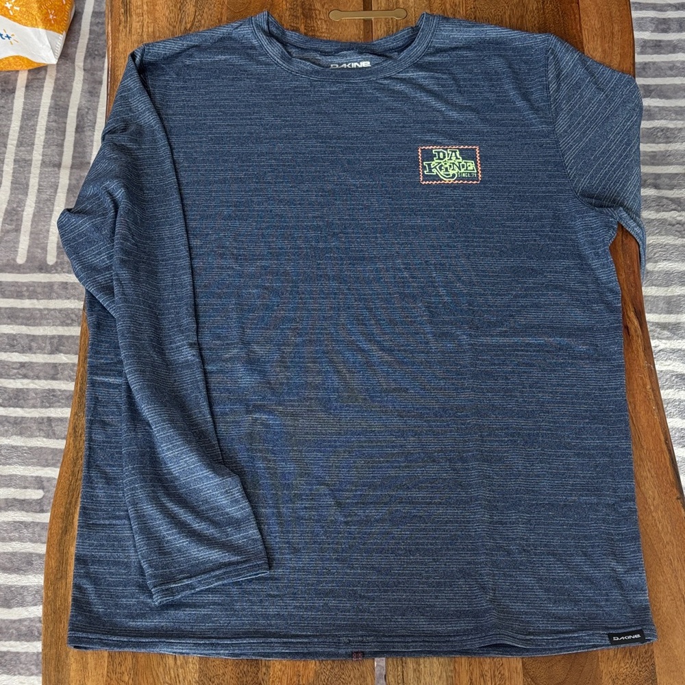 Dakine Blue Heather Long Sleeve Rash Guard